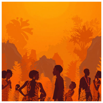 Couvre-lit matelassé Silhouette People