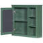 Armoire de salle de bain 30 po x 28 po avec miroir. Fixation murale, 5 tablettes et plus, armoire de rangement polyvalente, fonctionnelle