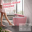 Toilette rose intelligente avec ouverture / fermeture automatique et capteur de pied, siège chauffant, lavage et séchage à chaud