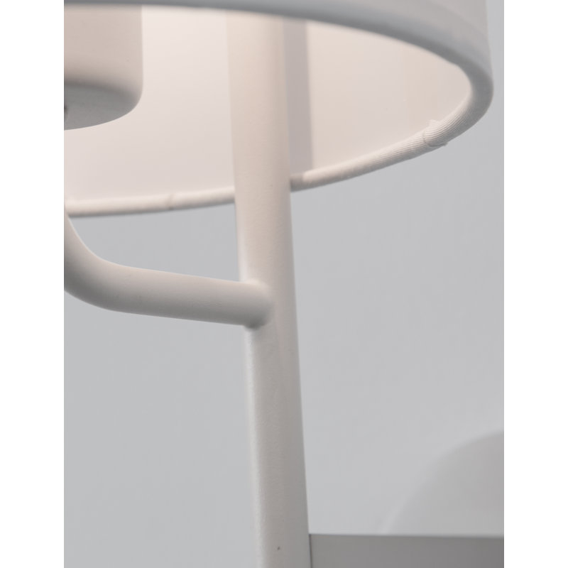  2-Light LED Wallchiere, White
