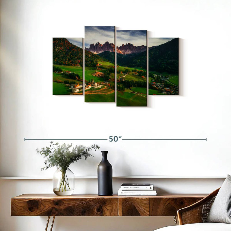 Alvord, village de Santa Maddalena, Italie, H 22 po x l 36 po