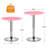 Ojavi Bistro Pub Table Round Adjustable Height Bar Cocktail Table Dining Table with Chrome Base-107125751