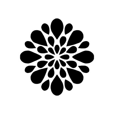 «Flower Shape», impression sur toile tendue