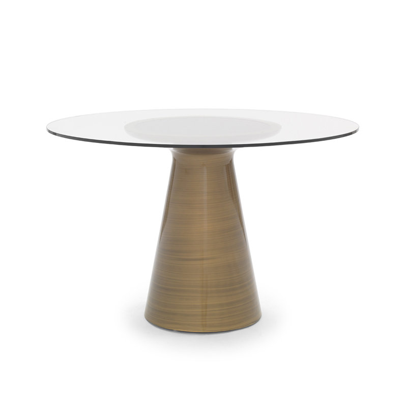 Addie 36 Round Dining Table, 30" H x 48" L x 48" W, Bronze