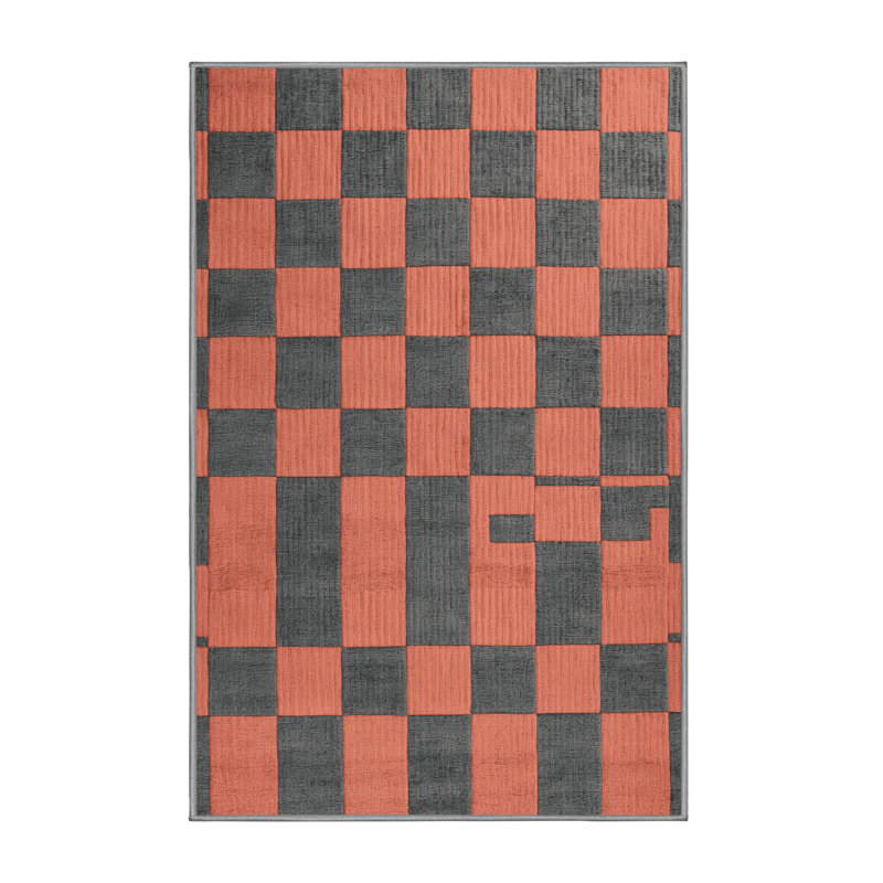 Tapis botanique brun lavable à la machine, Tapis de couloir 2 pi x 4 pi