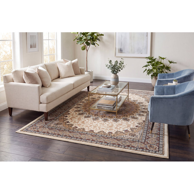 Tapis ivoire Attell, Rectangle 6 pi 7 po x 9 pi 6 po