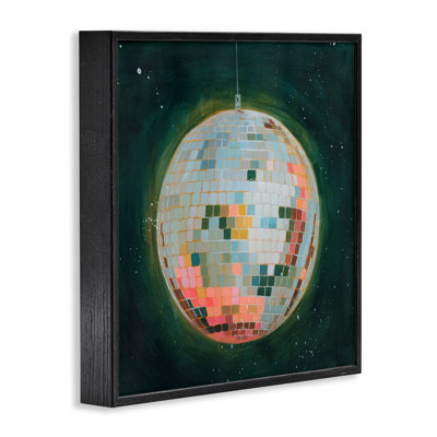 Giclée sur bois pastel disco encadrée par Grace Popp