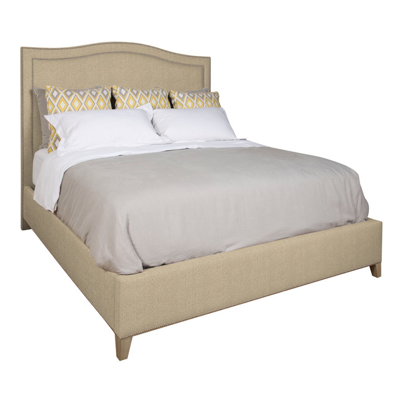 Caroline/Casey Upholstered Bed, No, Hampton, Nomad Sand