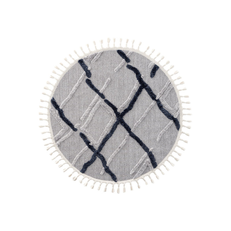 Round Analeshia Machine Made Indoor / Outdoor Area Rug, Round 2'7"