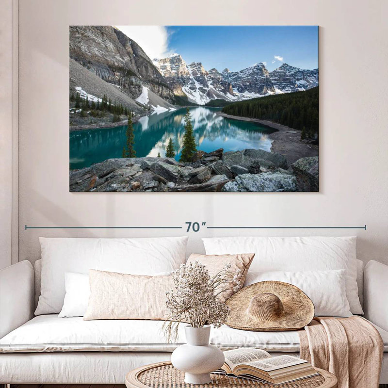 Lac Moraine bleu Alvord Glacial, H 34 po x l 51 po