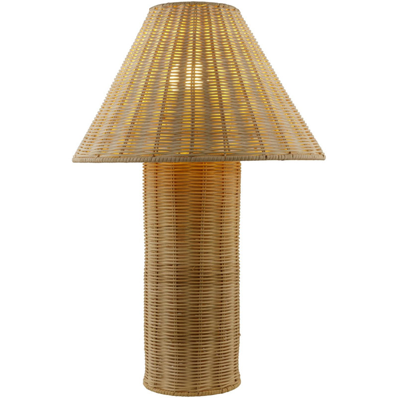 Lampe de table en osier / rotin Carmina