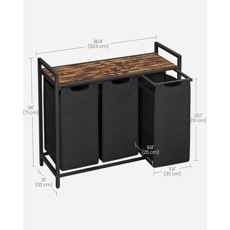 Bamboo Laundry Room Organiser