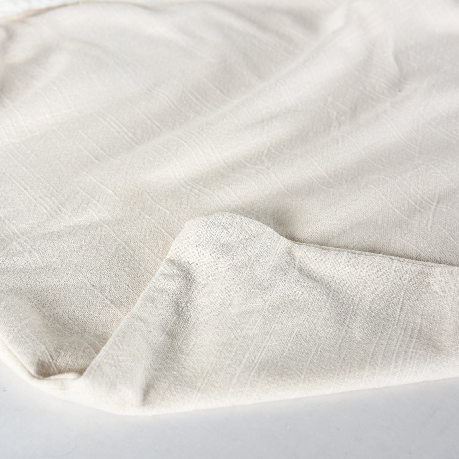 20" x 20" Cotton Throw Pillow, Natural, Down Fill
