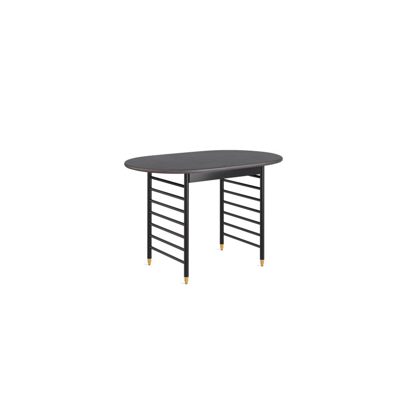 Frank Lloyd Wright Racine Signature Utility Table, 30" H x 48" W x 30" D, Black