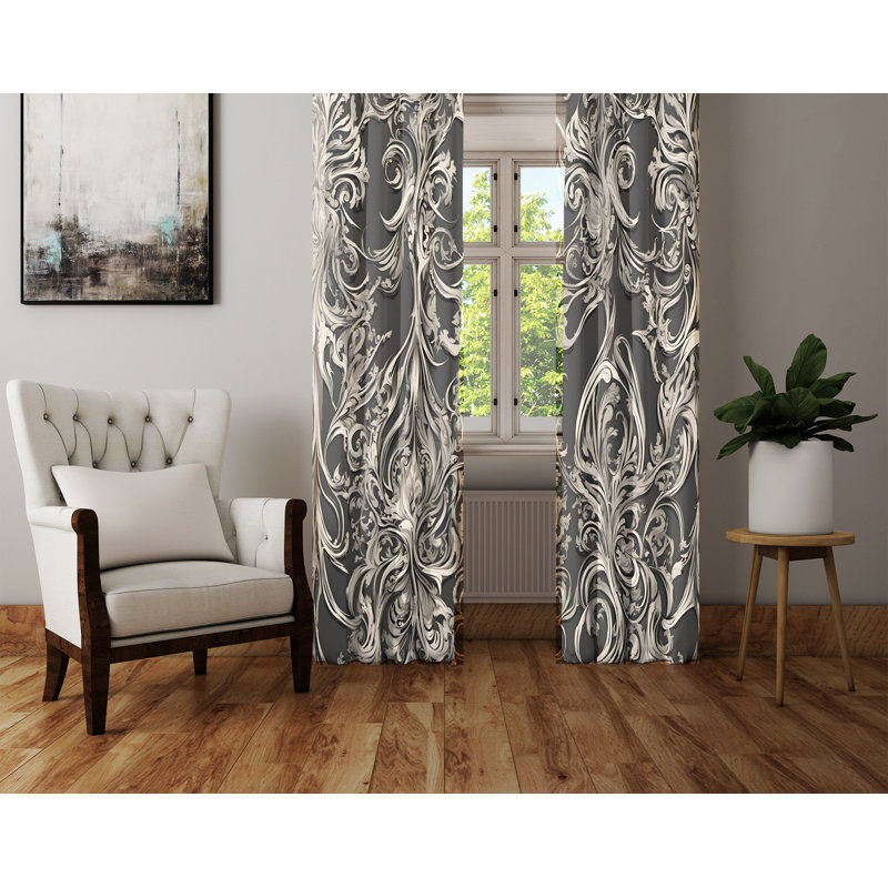 Paire de rideaux semi-transparents en polyester Judell, L 20 po x L 52 po