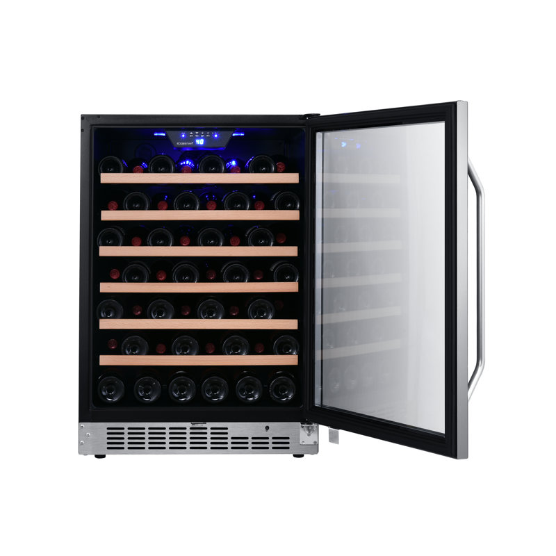 EdgeStar Single Zone 24.312'' Built-In 53 Bottle Wine Refrigerator with Reversible Door