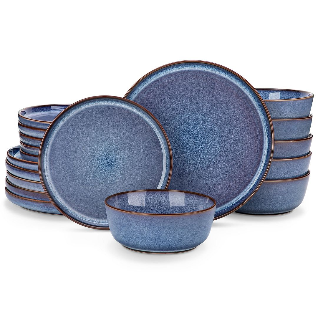 Marienne Ceramic Dinnerware Set, Blue