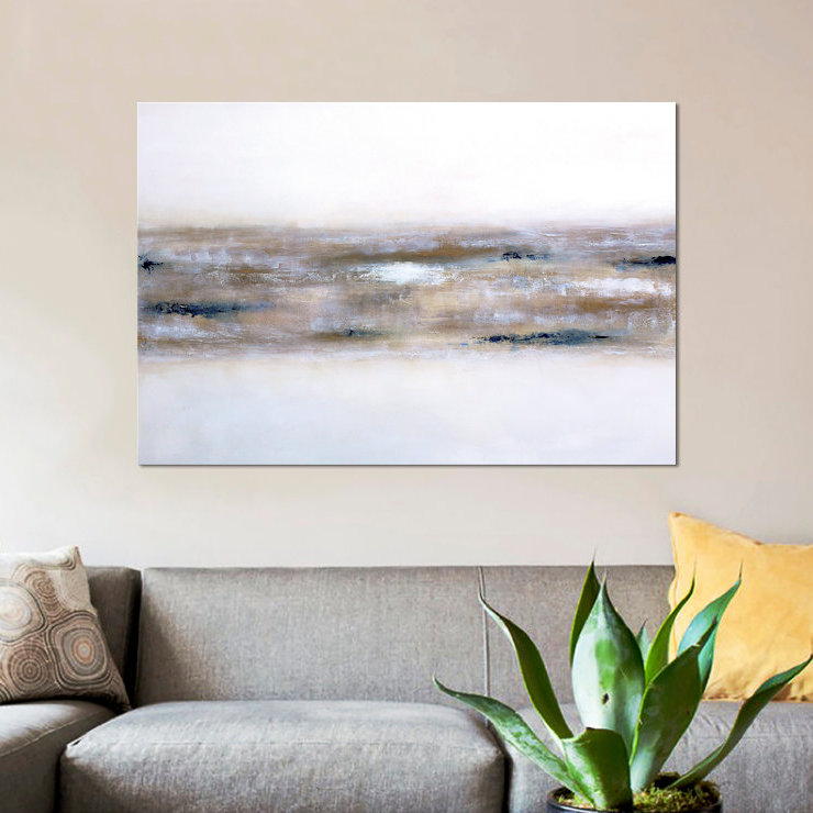 «Earthly Textures», reproduction sur toile, H 18 po x l 26 po x P 1,5 po, Toile avec cadre noir, Pas de tapis