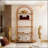 Versatile Display Rack,5-Tier Bookshelf,Compact Arched Bookcase