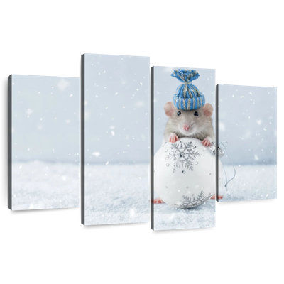 White Christmas Rat