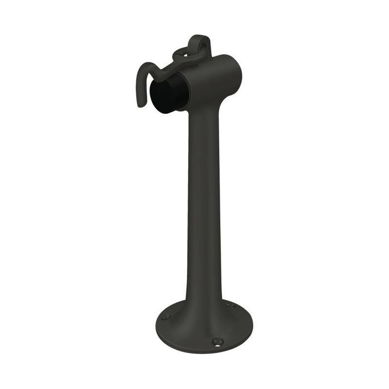 Fixation au sol Deltana DSF830U19, tour de lit 8 po avec crochet en peinture noire, Noir mat, H 58 po x l 58 po x P 58 po