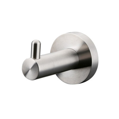 Bagno Nera Stainless Steel Robe Hook - Satin Nickel