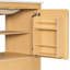 Évier en céramique 30 po, grain de bois naturel, structure en bois massif, portes et tiroir à fermeture en douceur, tablette réglable, ensemble tout-en-un, chêne