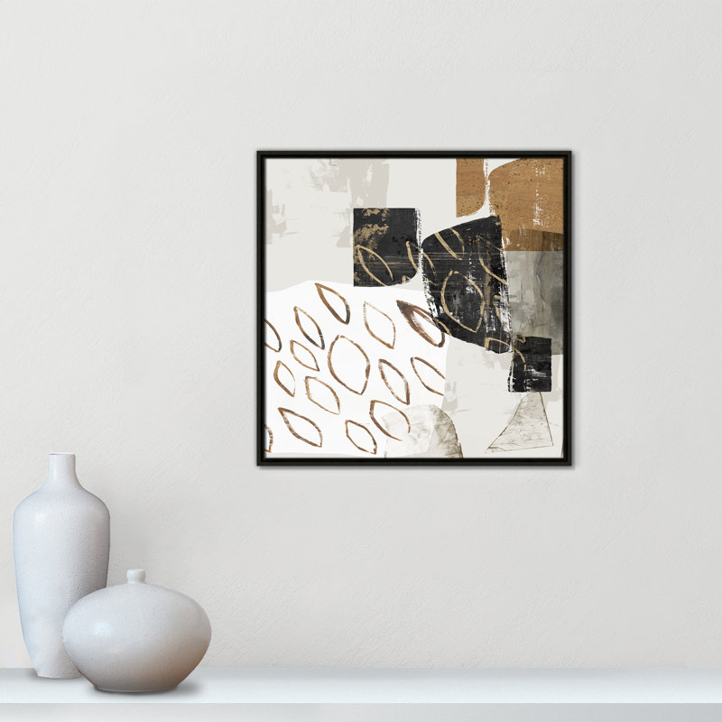 Shape of Formation III - reproduction carrée par Casa Fine Arts, H 25,5 po x l 25,5 po, Espresso