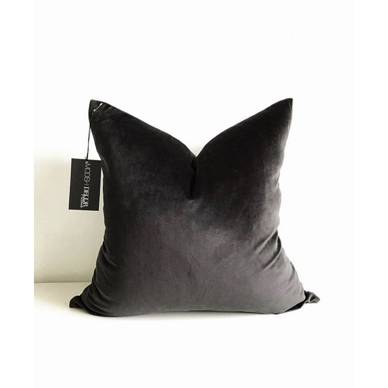 Housse de coussin en velours, H 24 po x l 24 po