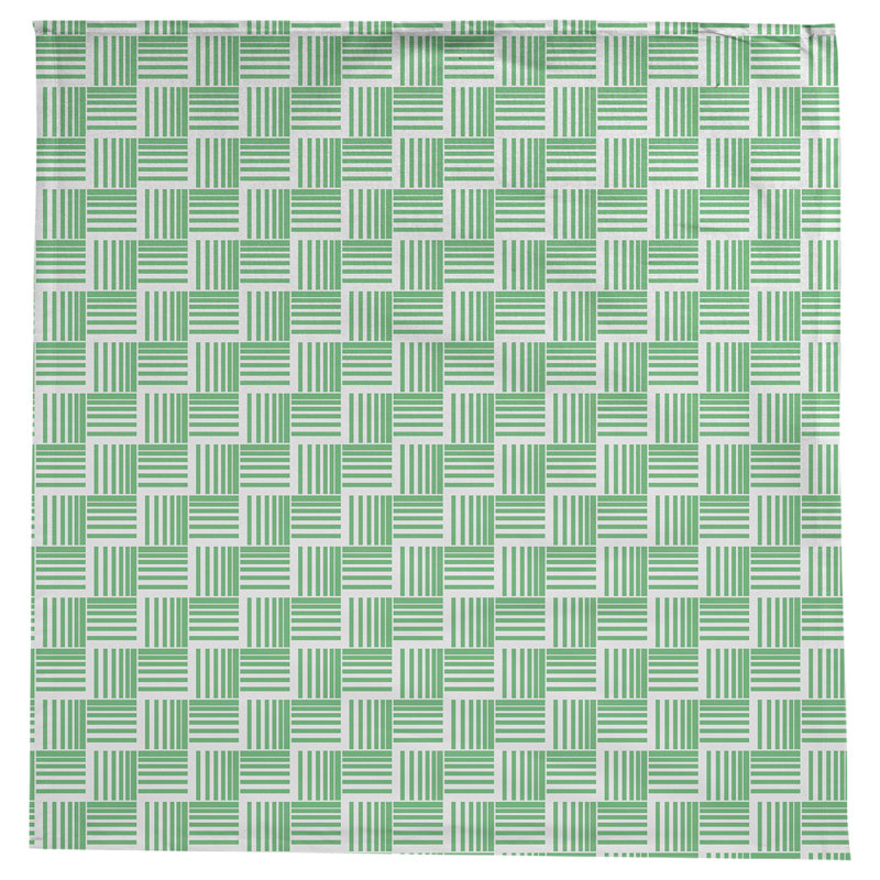 Rayures nattes classiques Nappe, Vert/blanc