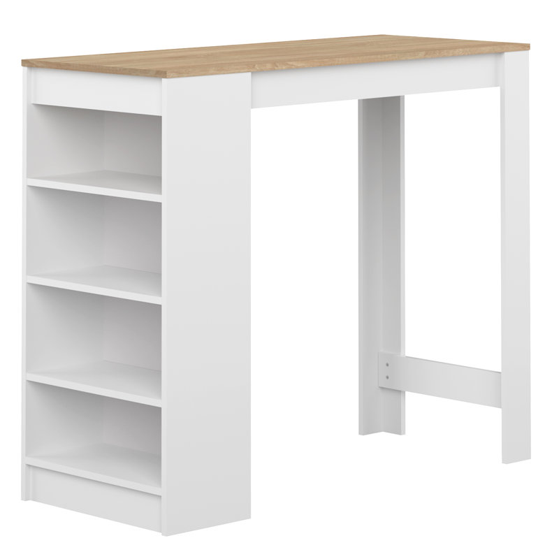 Neville 115Cm Dining Table, Oak/White