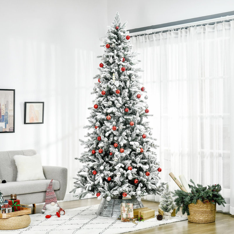 Arbre de Noël artificiel enneigé 9 pi