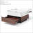 Rotating Coffee Table With 2 Drawers