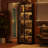 5-Shelf Display Cabinet With Adjustable Lights And Tempered Glass Door-375555138
