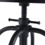 Vintage & Industrial Bar Set With Adjustable Height Metal Frame Counter Stools And Round Bar Table-1299389673