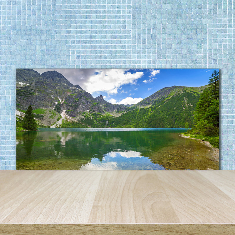 50cm W x 100cm L Glass Peel and Stick Panel