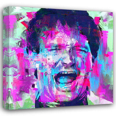 «Robin Williams» par Stephen Chambers - peinture sur toile tendue