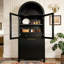Grand garde-manger arqué cannelé 71 po avec tablettes réglables 71 po-1285555156