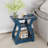 End Tables Living Room, End Table End Table With Charging Station And USB,Navy Blue Side Table, Nightstand For Bedroom,3 Tier End Table With Storage Shelf For Living Room