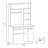 Two Writing Computer Desk, Hutch, Single Drawer And Cabinet, Six Shelves-50330366