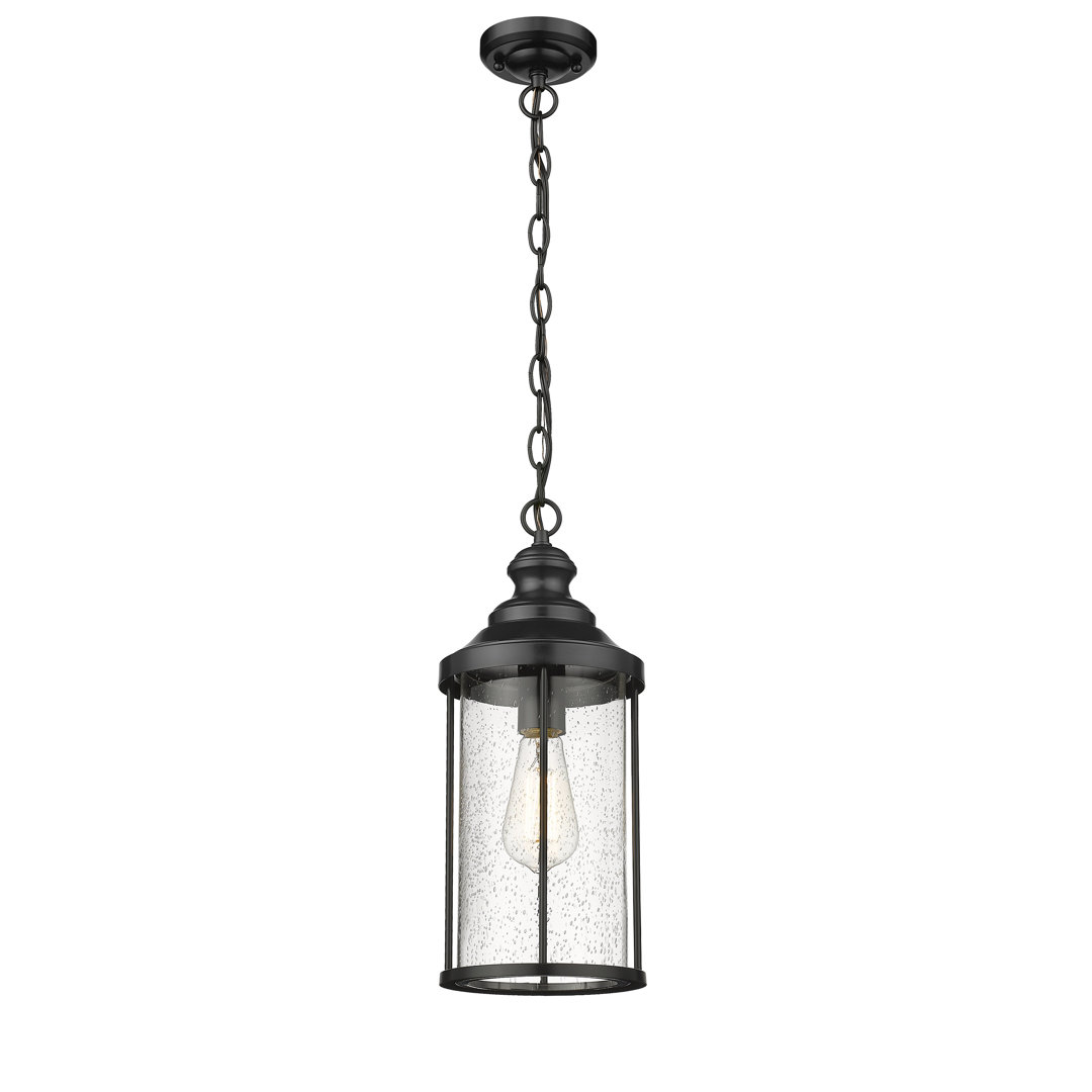 Georgie 1 -Bulb 16.5" H Outdoor Hanging Lantern Breakwater Bay Shade 