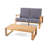 PALOMA LOVESEAT+COFFEE TABLE