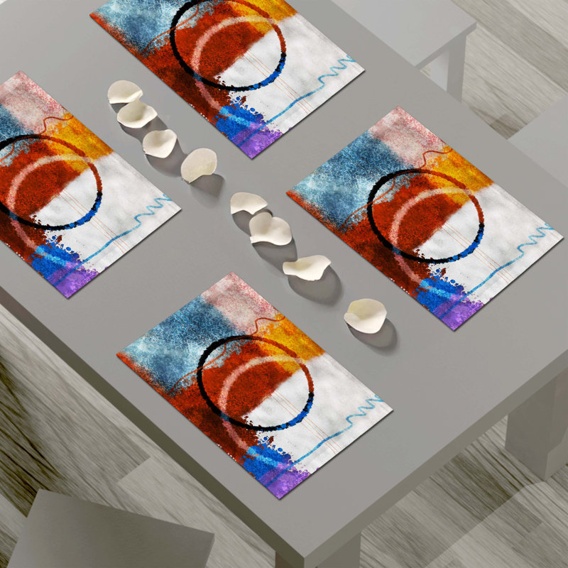 Napperon abstrait en polyester