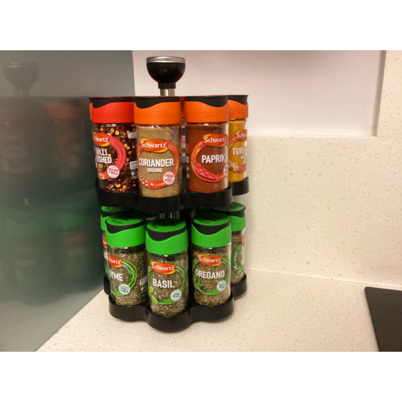 Freestanding Spice Jar & Rack Set