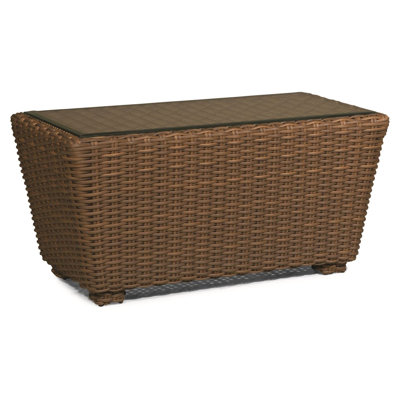 Ratton Rectangular Wicker Outdoor Coffee Table , 41'' in. W 24'' in. D