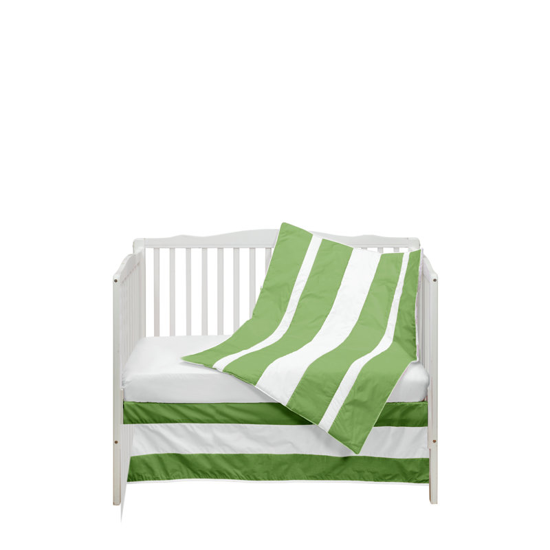 Ensemble de literie pour lit de bébé 3 pièces Rosado, Pomme verte