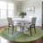 Machine Washable Indoor/Outdoor Xhevrie Green Rug-1478166280