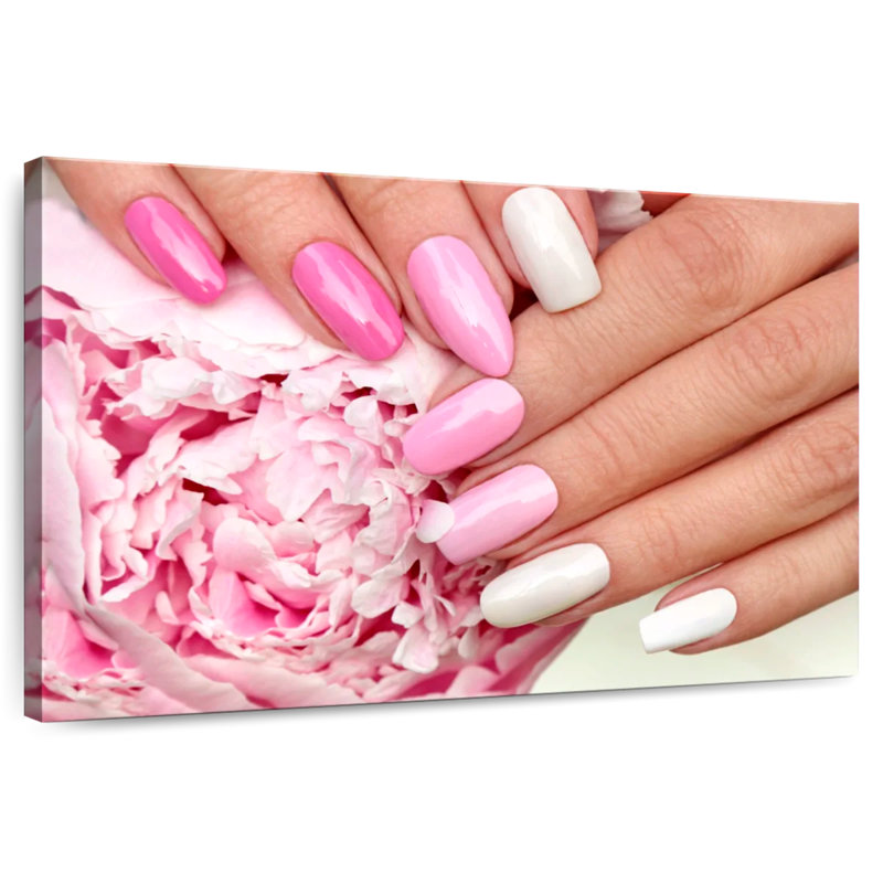 Shuttleworth Pink Peony Nails, 26" H x 39" W