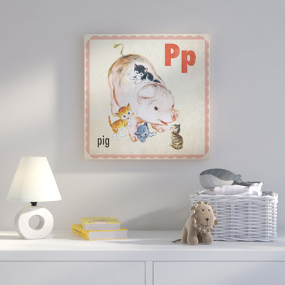 Pig - Wrapped Canvas Print