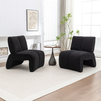 Mathias Upholstered Faux Fur Accent Chair